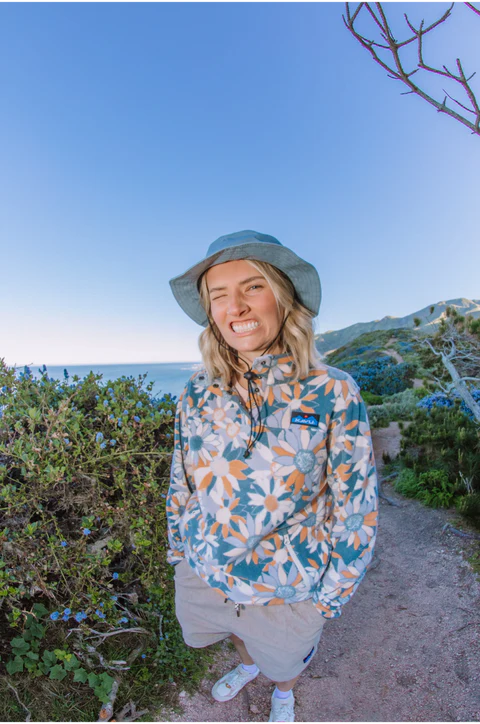 Womens KAVU Cavanaugh Fleece in SPRING BLOOM