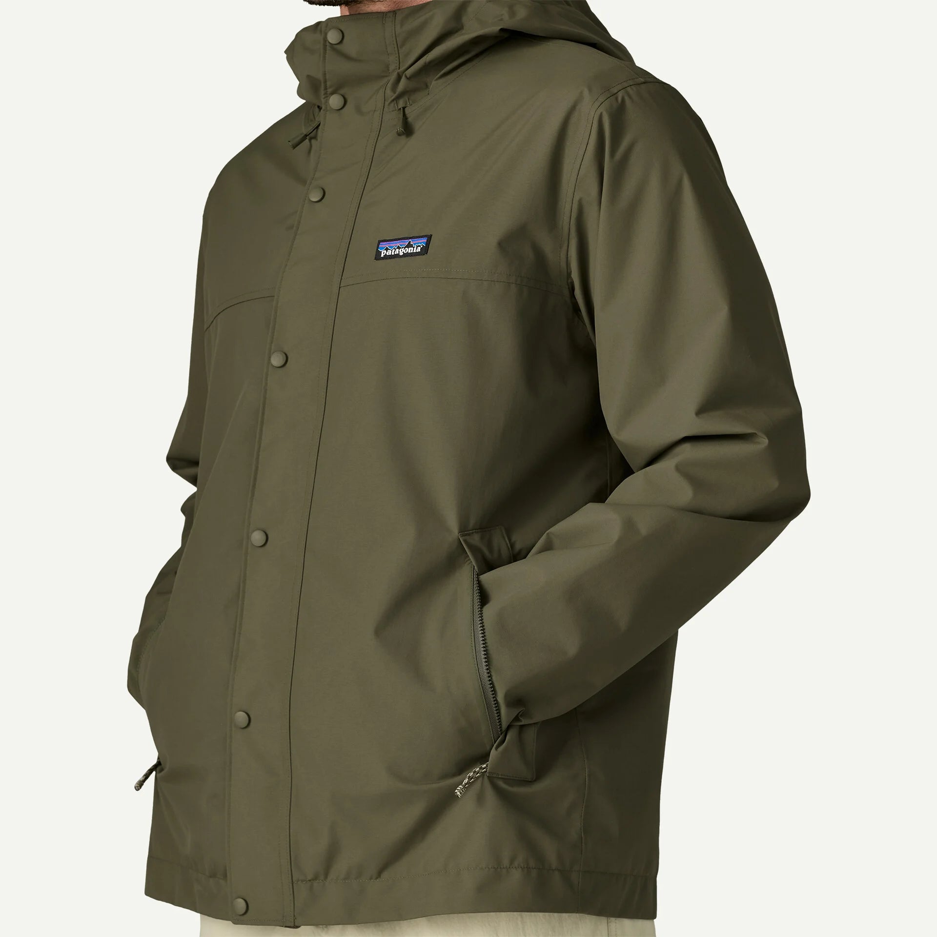 PATAGONIA Outdoor Everyday Rain Jacket in BASIN GREEN
