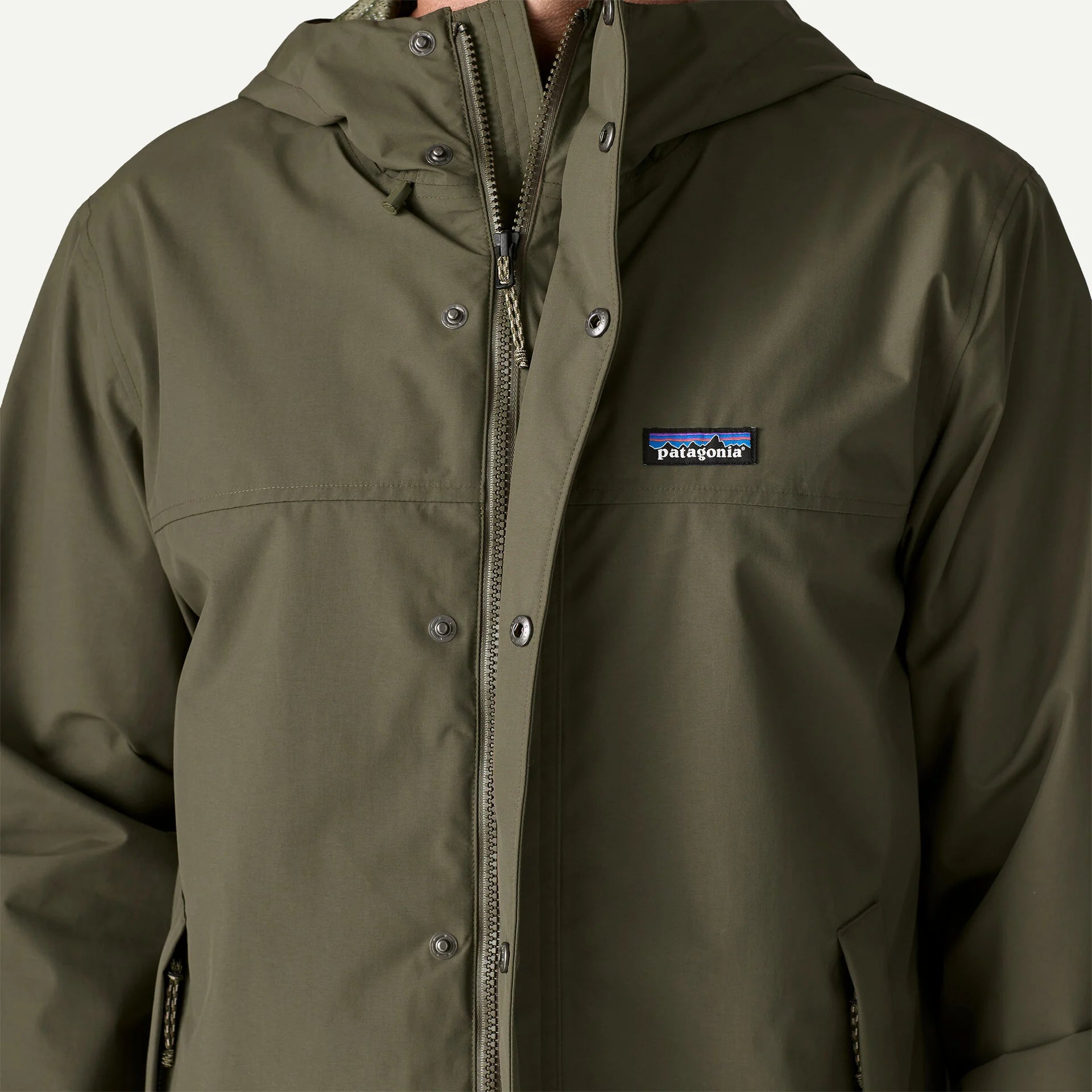 PATAGONIA Outdoor Everyday Rain Jacket in BASIN GREEN