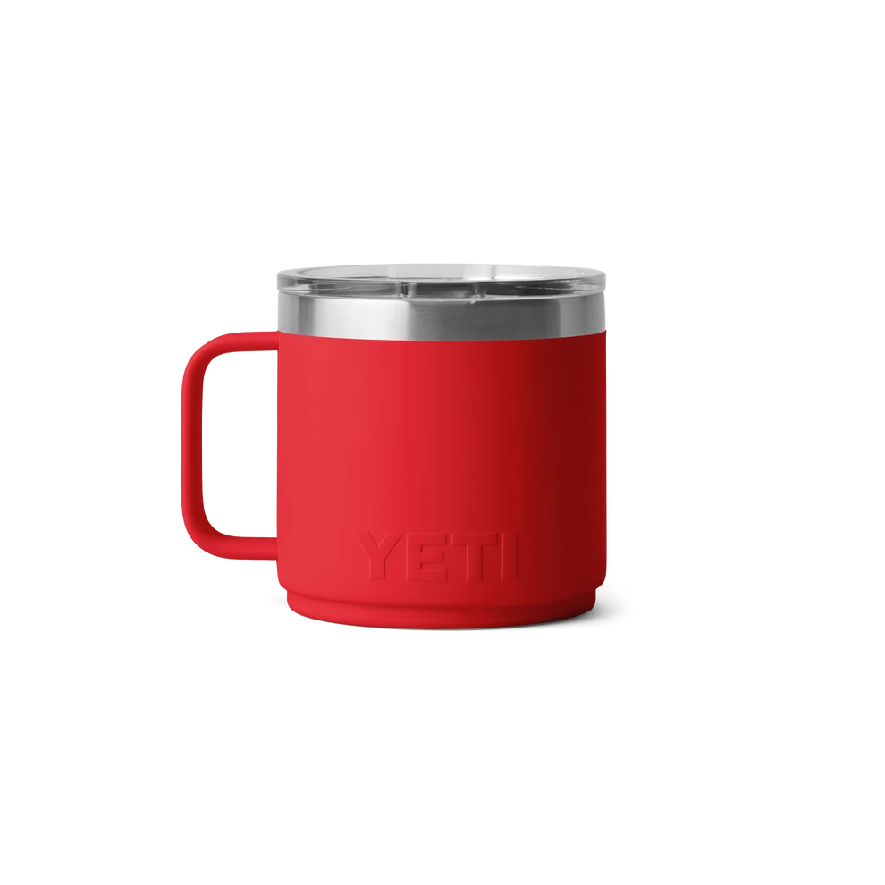 YETI Rambler® 14 oz (414 ml) Stackable Mug With DuraSip™ Ceramic Lining in RESCUE RED
