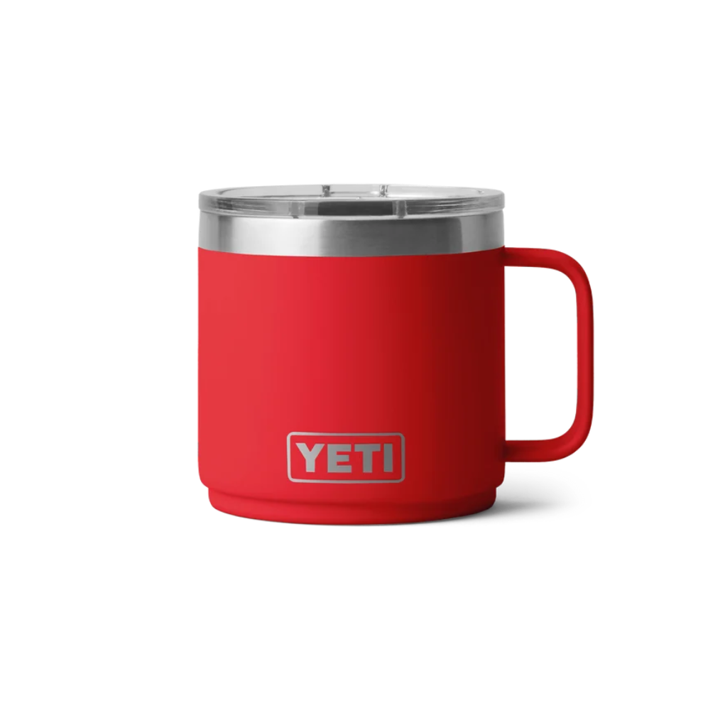 YETI Rambler® 14 oz (414 ml) Stackable Mug With DuraSip™ Ceramic Lining in RESCUE RED
