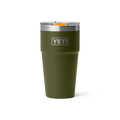 YETI Rambler 20 oz (591 ml) Stackable Cup in Olive & King Crab Orange