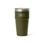 YETI Rambler 20 oz (591 ml) Stackable Cup in Olive & King Crab Orange