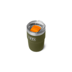 YETI Rambler® 8 oz (236 ml) Stackable Ceramic Cup in Olive & King Crab Orange