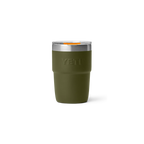 YETI Rambler® 8 oz (236 ml) Stackable Ceramic Cup in Olive & King Crab Orange