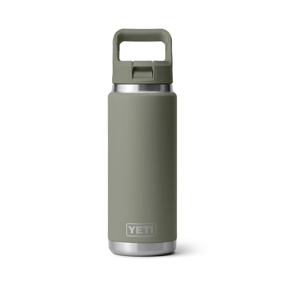 YETI Rambler® 26 oz (769 ml) Bottle With Straw Cap in PAMPA GREEN