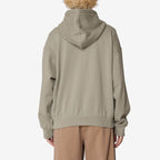 Womens OBEY Collegiate Baggy Relaxed Zipped Hoodie in GREEN