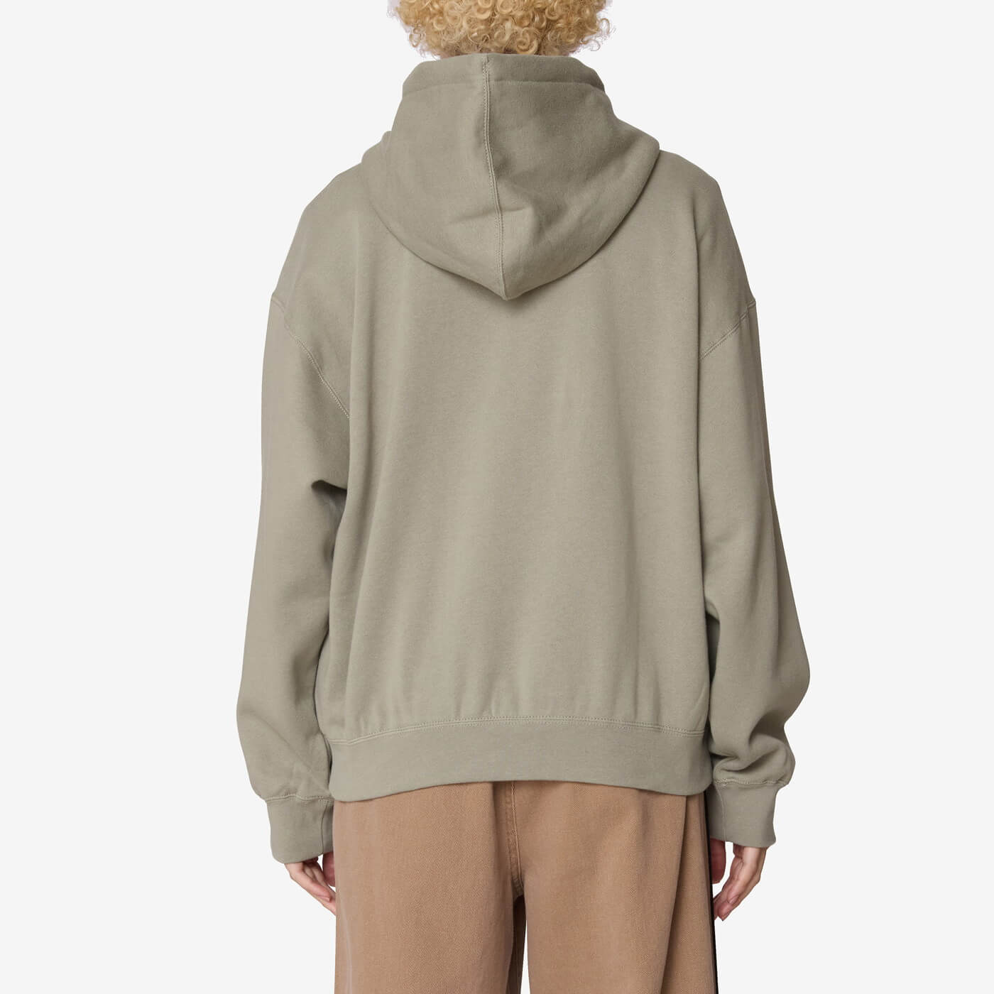 Womens OBEY Collegiate Baggy Relaxed Zipped Hoodie in GREEN