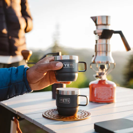 YETI Rambler® 6 oz (177 ml) Stackable Mugs with DuraSip™ Ceramic Lining in Wetlands Brown