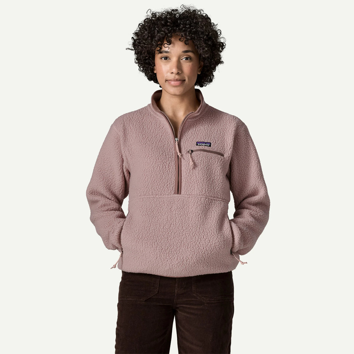 Womens PATAGONIA Retro Pile Marsupial in STINGRAY MAUVE