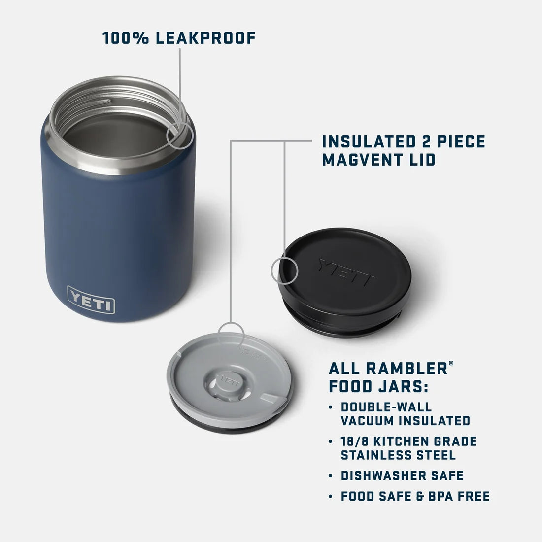 YETI Rambler® 24 oz (473 ml) Food Jar in STAINLESS STEEL