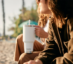 YETI Rambler® 42 oz (1.2 L) Straw Mug With Straw Lid in Tropical Pink