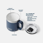 YETI Rambler® 10 oz (295 ml) Stackable Mug With DuraSip™ Ceramic Lining in PAMPA GREEN