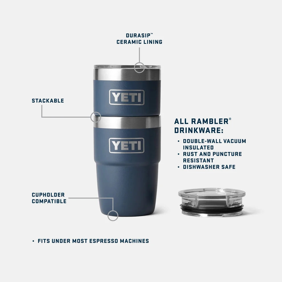 YETI Rambler® 8 oz (236 ml) Stackable Ceramic Cup in Cape Taupe
