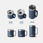 YETI Rambler® 10 oz (295 ml) Stackable Mug With DuraSip™ Ceramic Lining in PAMPA GREEN