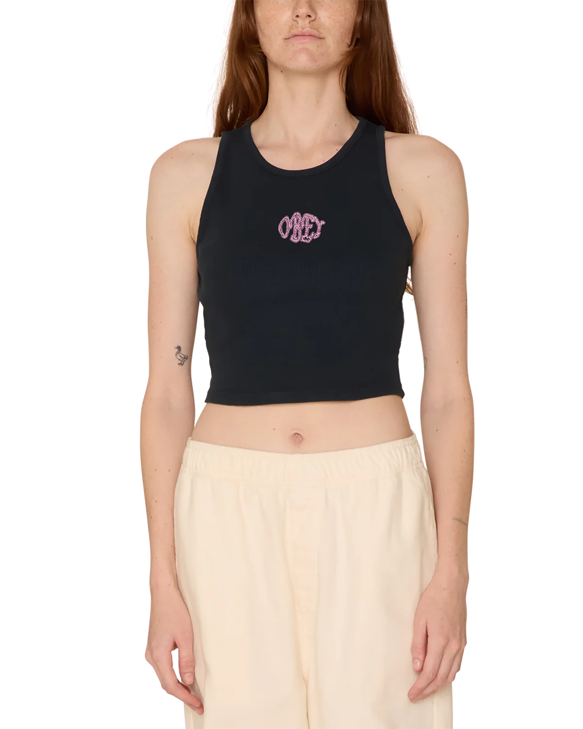 Womens OBEY Sprinkled Megan Tank in BLACK