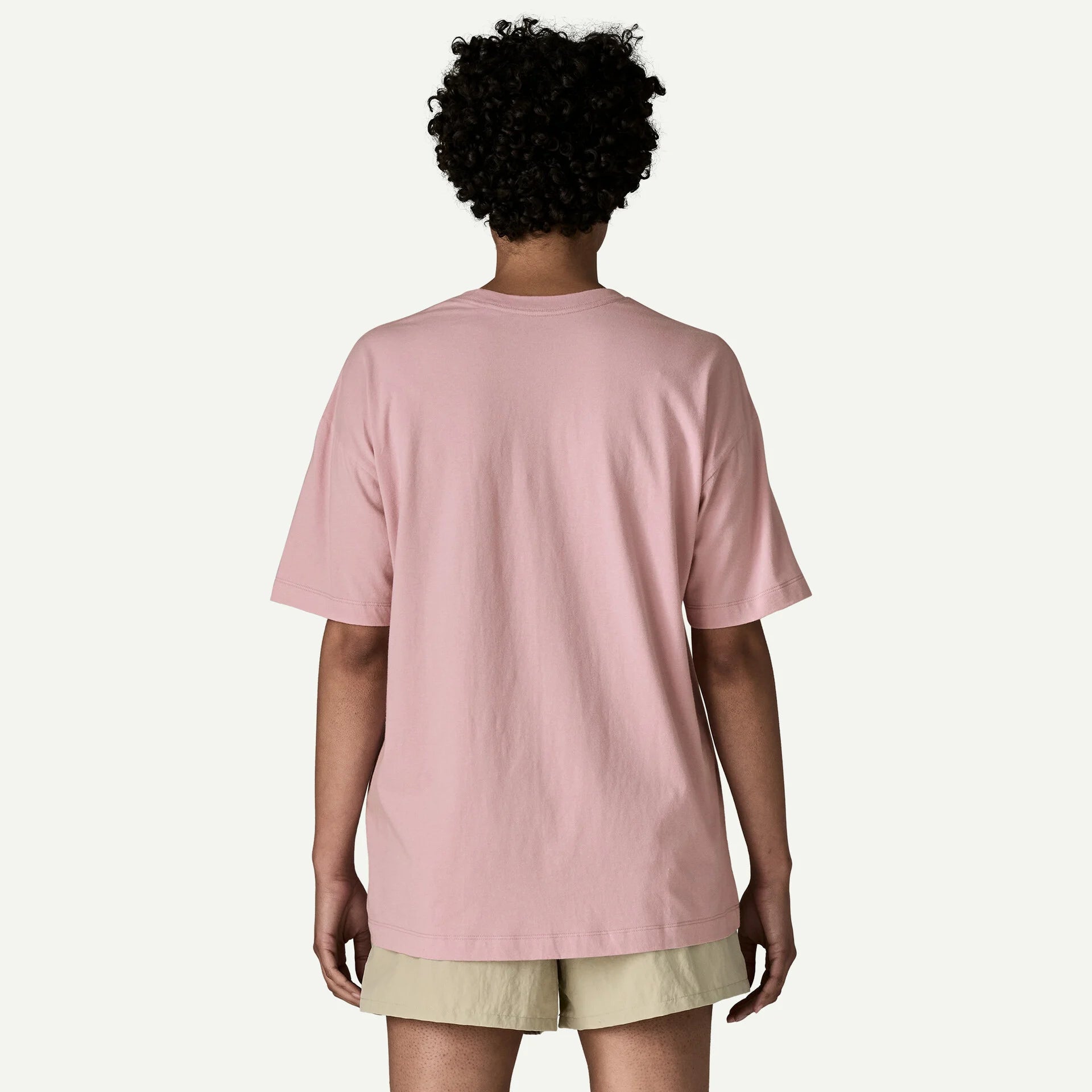 Womens PATAGONIA '95 Oval Logo Oversized T-Shirt in QUIET VIOLET