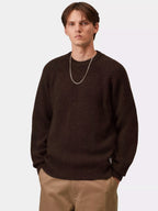 CARHARTT WIP Anglistic Sweater in Speckled Brown