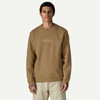 PATAGONIA '95 Oval Logo Uprisal Crew Sweatshirt in BOBCAT BROWN
