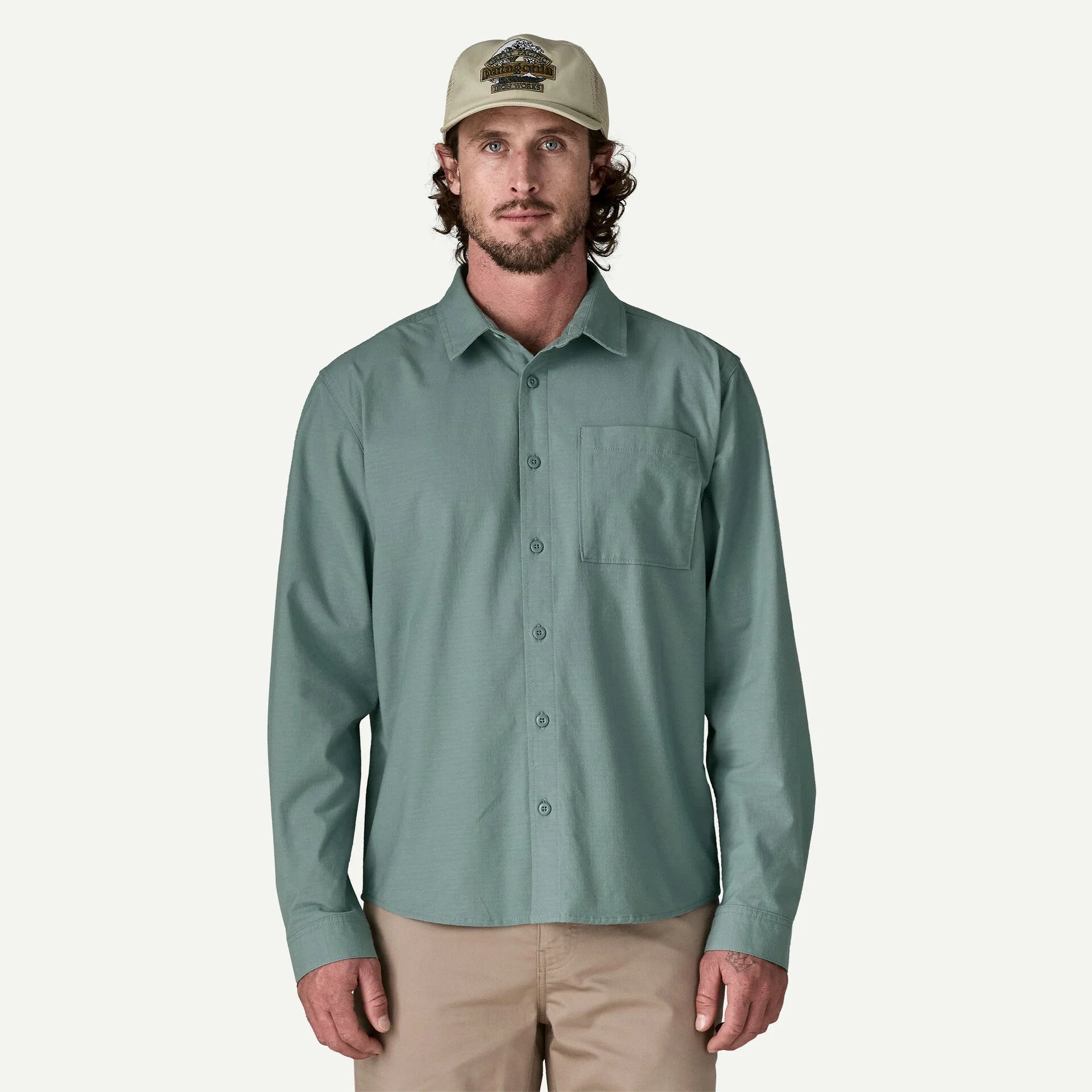PATAGONIA Nomader Long Sleeve Shirt in BLUE SAGE