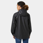 Womens HELLY HANSEN Moss Rain Jacket in BLACK