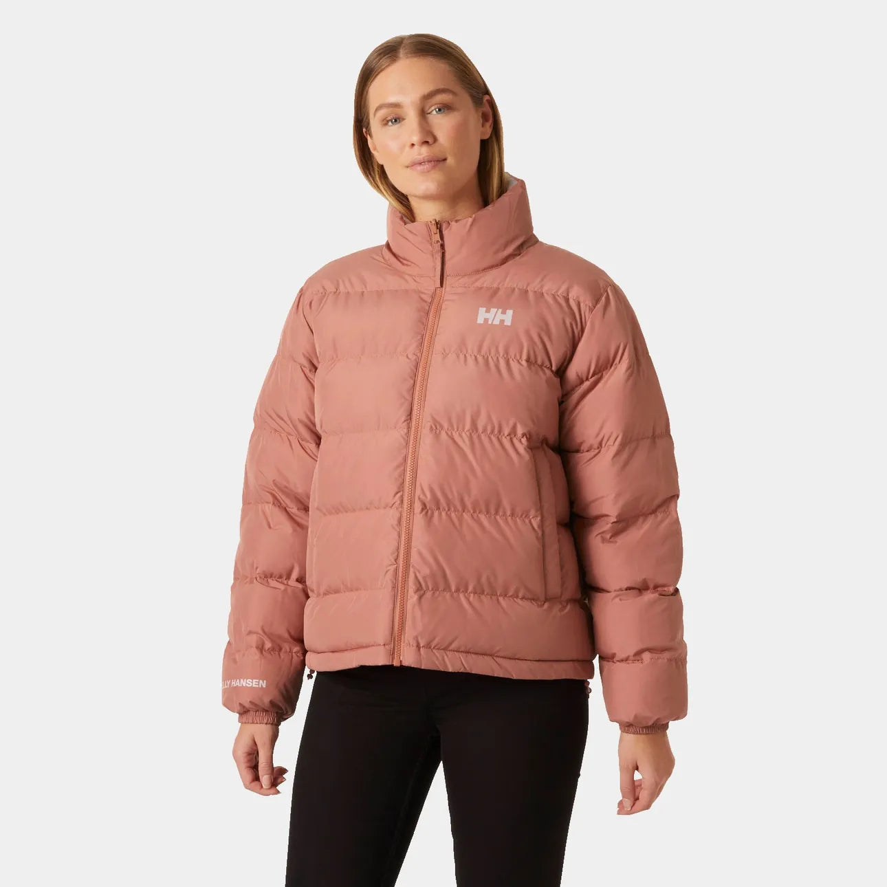 Womens HELLY HANSEN YU 23 Reversible Puffer Coat in PINK