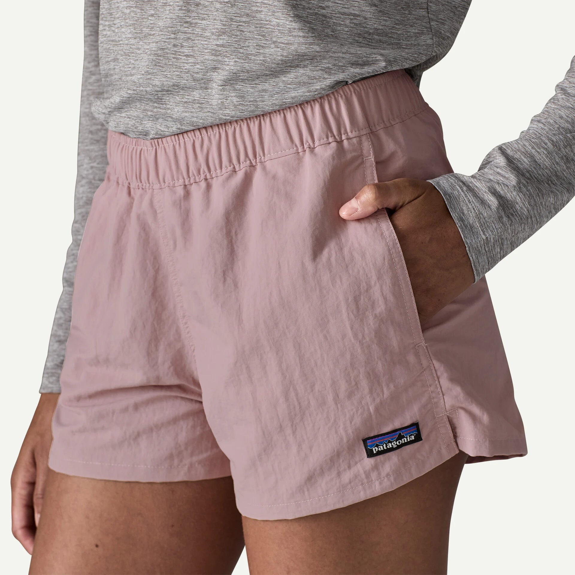 Womens PATAGONIA Barely Baggies 2 1/2 Inch Shorts in QUIET VIOLET