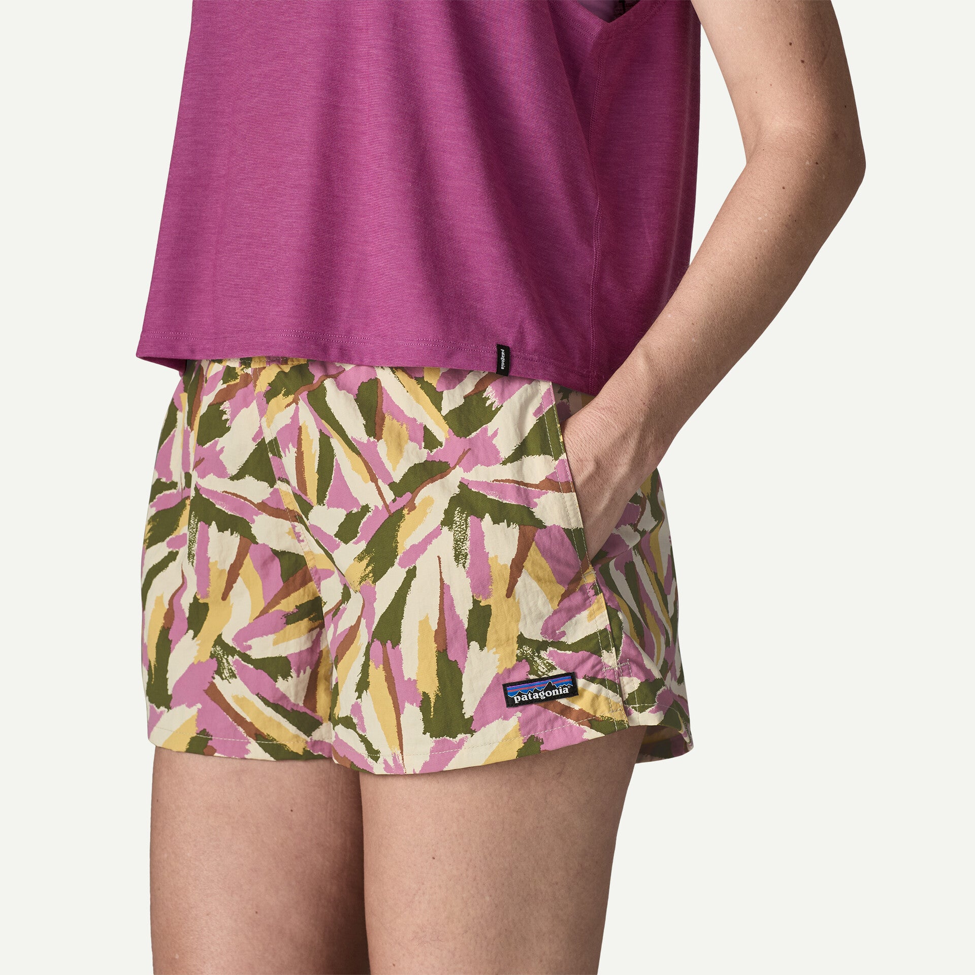 Womens PATAGONIA Barely Baggies 2 1/2 Inch Shorts in NATURAL