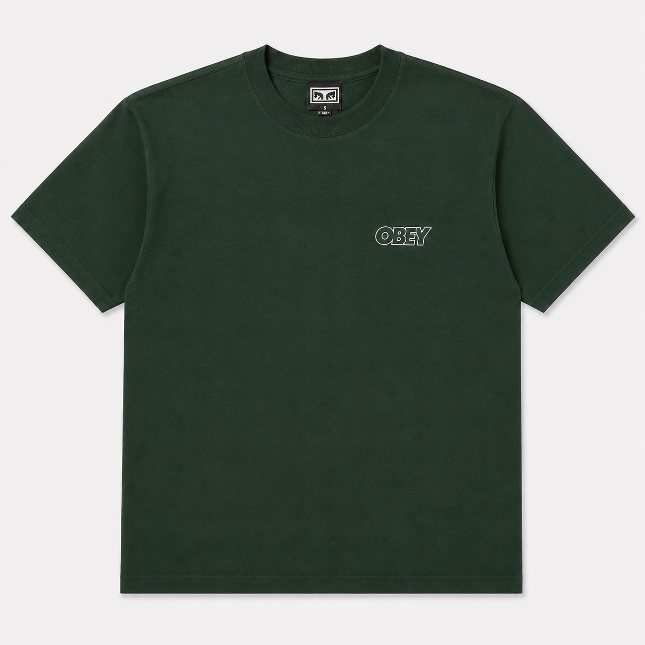 OBEY Treble T-Shirt in Forest Green
