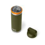 YETI Rambler® 18 oz (532 ml) Bottle with Chug Cap in Olive & King Crab Orange