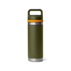 YETI Rambler® 18 oz (532 ml) Bottle with Chug Cap in Olive & King Crab Orange