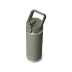 YETI Rambler® 18 oz (532 ml) Bottle With Straw Cap in PAMPA GREEN