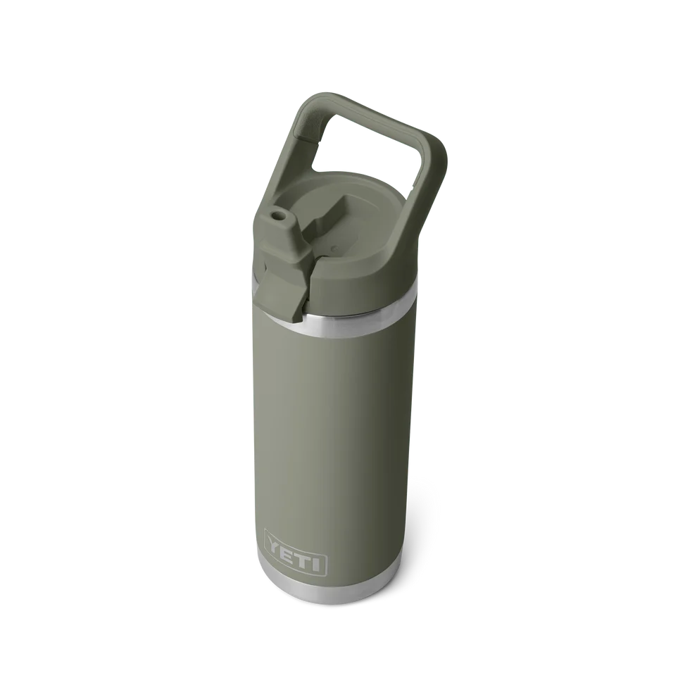 YETI Rambler® 18 oz (532 ml) Bottle With Straw Cap in PAMPA GREEN