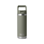 YETI Rambler® 18 oz (532 ml) Bottle With Straw Cap in PAMPA GREEN