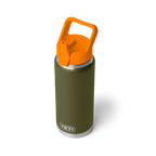 YETI Rambler® 26 oz (769 ml) Bottle With Straw Cap in Olive & King Crab