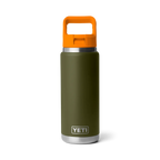 YETI Rambler® 26 oz (769 ml) Bottle With Straw Cap in Olive & King Crab