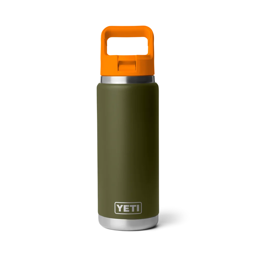 YETI Rambler® 26 oz (769 ml) Bottle With Straw Cap in Olive & King Crab