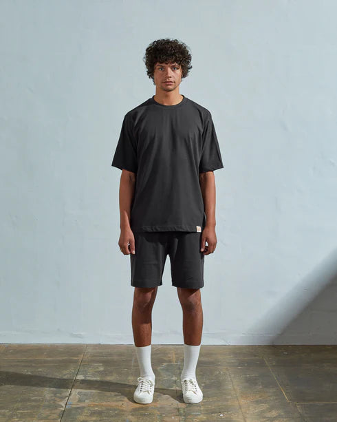 USKEES Oversized Short Sleeve T-Shirt in BLACK