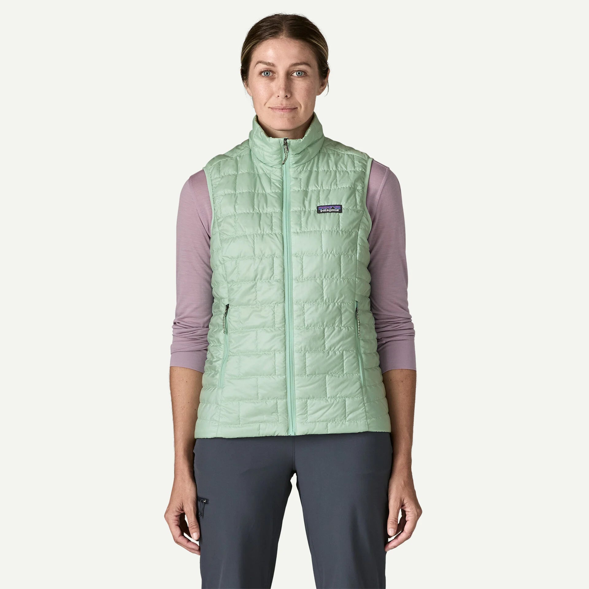 Womens PATAGONIA Nano Puff Vest in THIN ICE