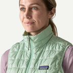 Womens PATAGONIA Nano Puff Vest in THIN ICE