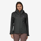 Womens PATAGONIA Torrentshell 3L Rain Jacket in BLACK