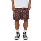 HUF 89 Printed Easy Shorts in BROWN