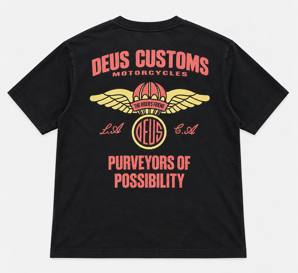 DEUS EX MACHINA Cutaway T-Shirt in Black