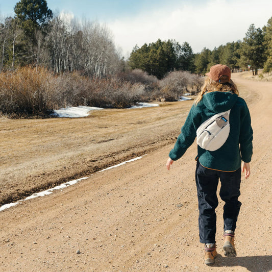 KAVU Mini Rope Sherpa Bag in CREAM