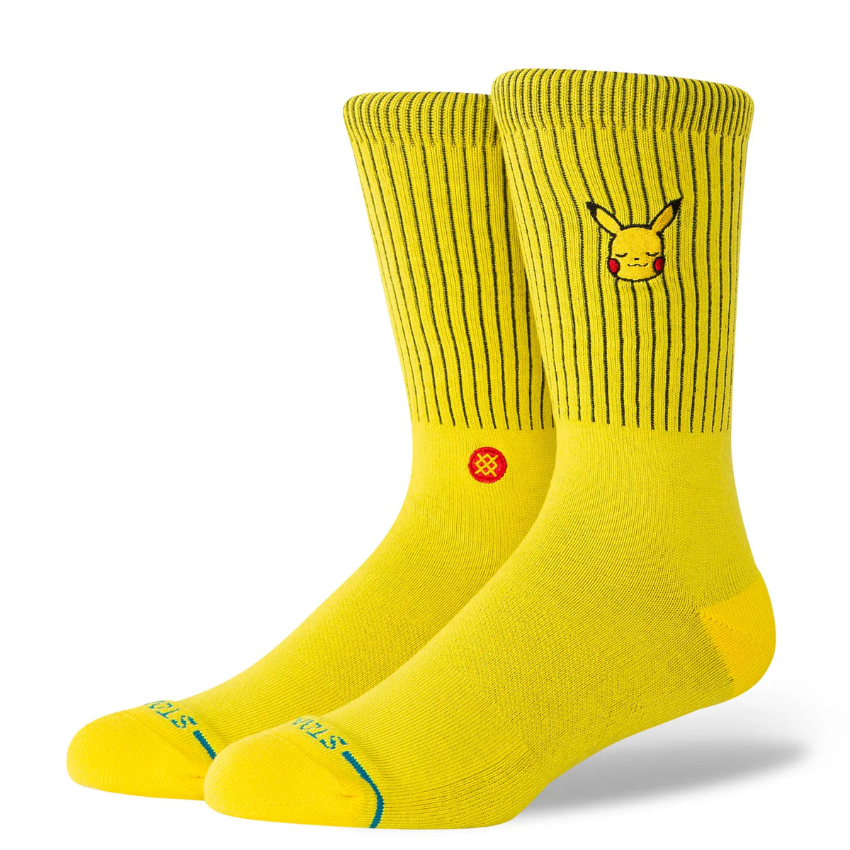STANCE Pikachu Crew Socks in YELLOW
