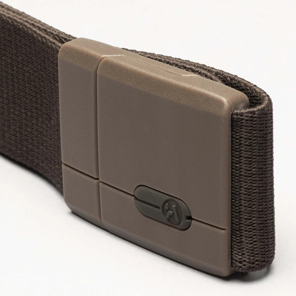 ARCADE BELTS Aero Adventure Belt with Magnetic Buckle in MEDIUM BROWN