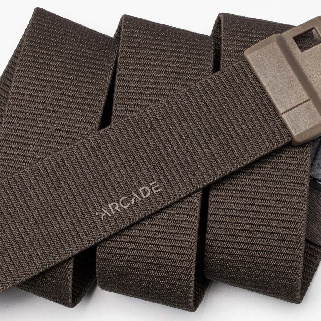 ARCADE BELTS Aero Adventure Belt with Magnetic Buckle in MEDIUM BROWN