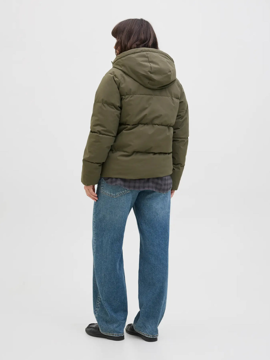 Womens JJXX Puffer Jacket in GREEN