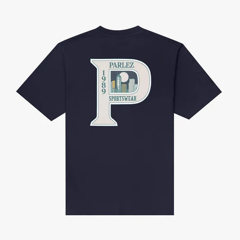 PARLEZ Clark T-Shirt in Navy