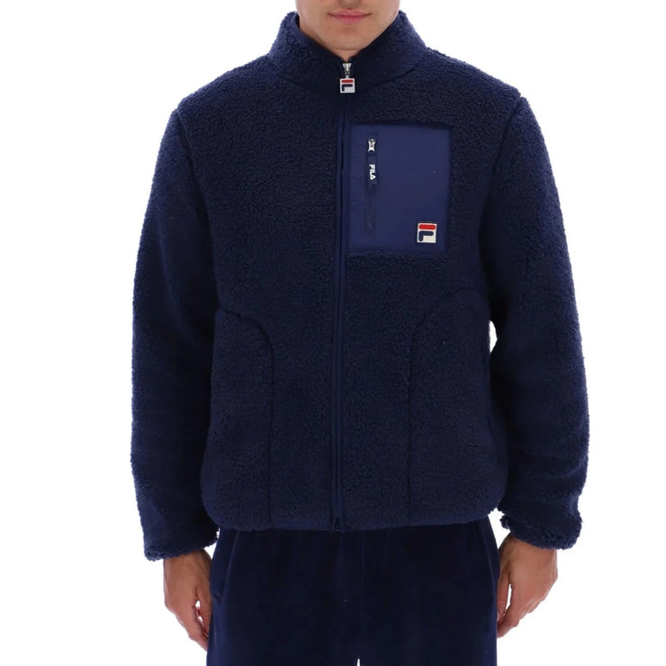 FILA Cormac Zip Through Fleece Jacket in NAVY